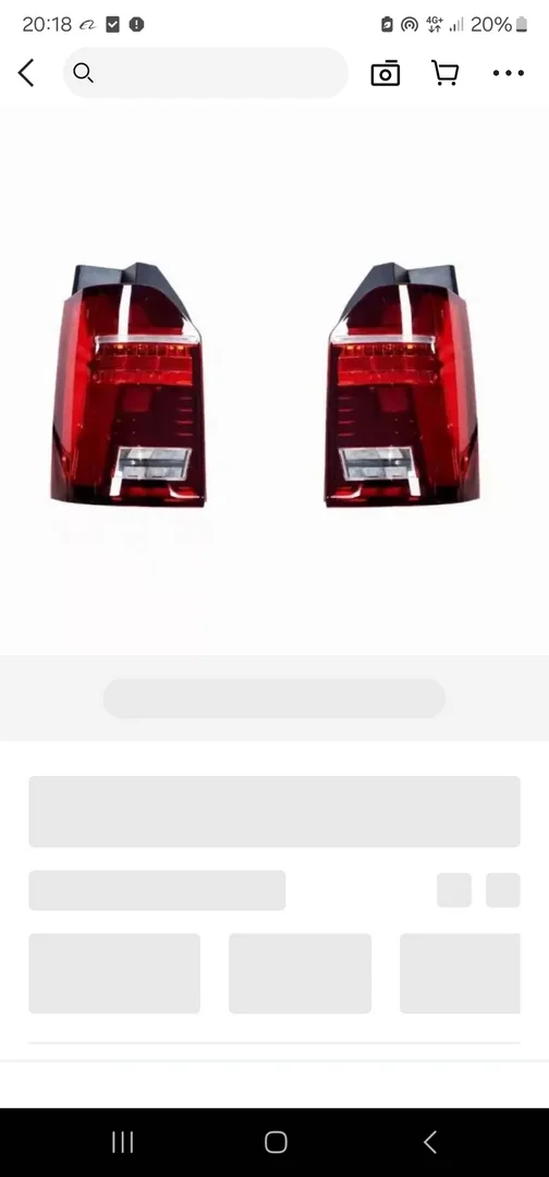 VW T6.1 Led Rückleuchte Heckklappe komplett Umbau Paket, Originalaufnahme 3 für T6.1