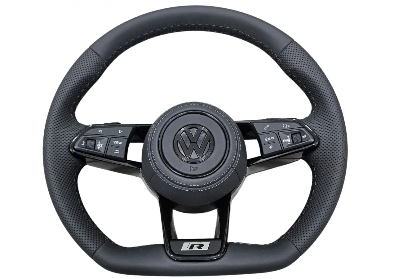 VW Golf 7 R-Line Lenkrad – Echtleder, koldengeschaltet, sportliches Design
