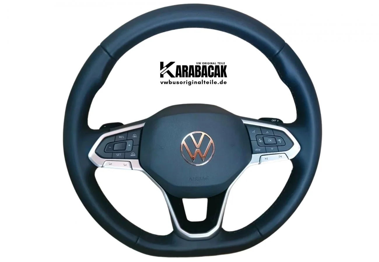 VW T5 T6 T7 Crafter Passat MFL Lederlenkrad ohne ACC – Original NEU