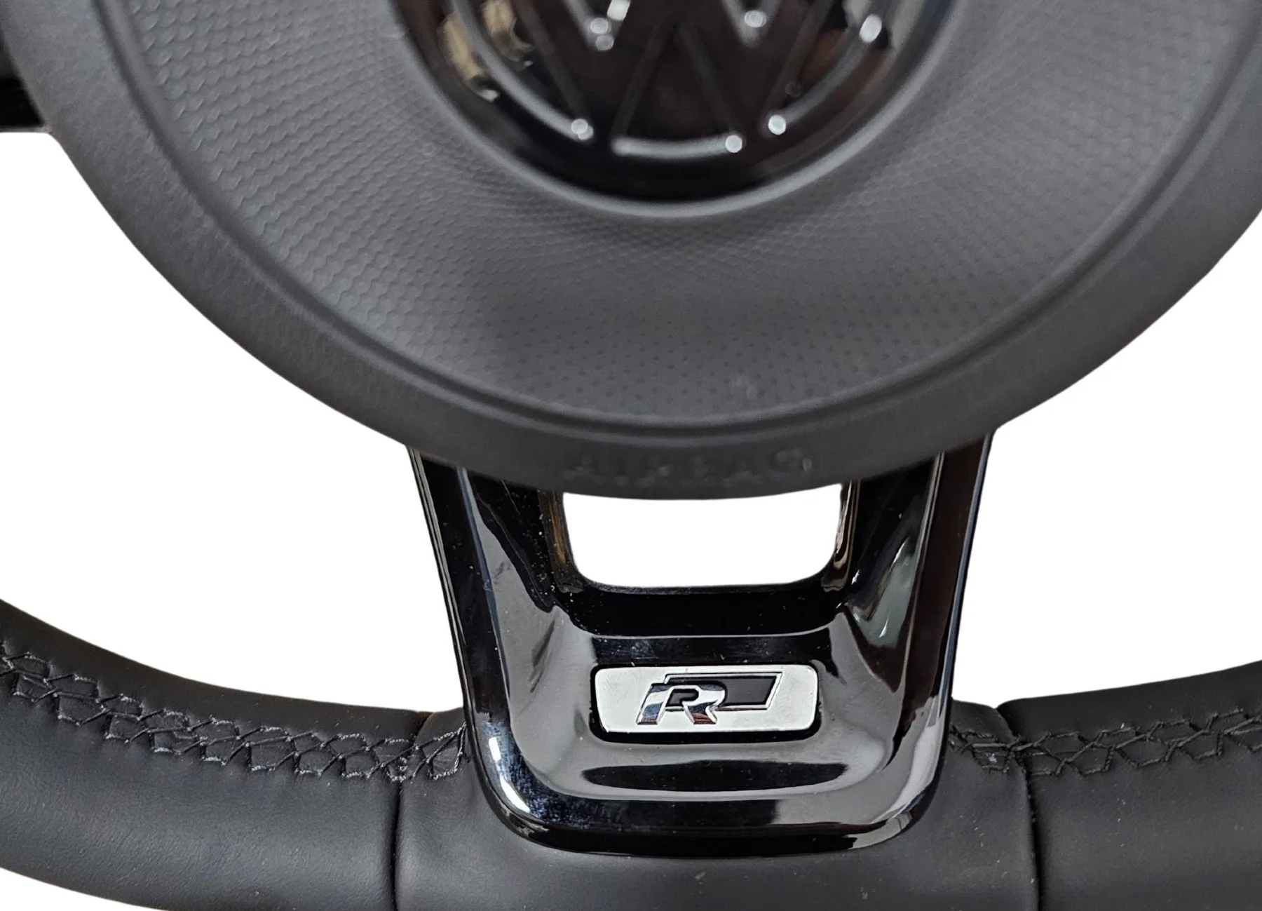 Original verbessertes Sportlenkrad aus Leder für VW Golf 5 6 7 GTI, Golf R, Polo GTI, Passat – D-Form Lenkrad, Originalaufnahme 4 für Golf 5, Golf, Passat, Polo