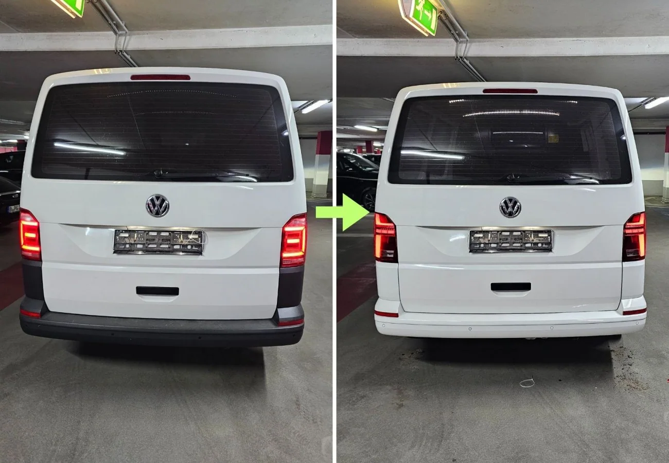 VW T6 auf T6.1 Umrüstkit – Stoßstange, Ecken und LED Rückleuchten