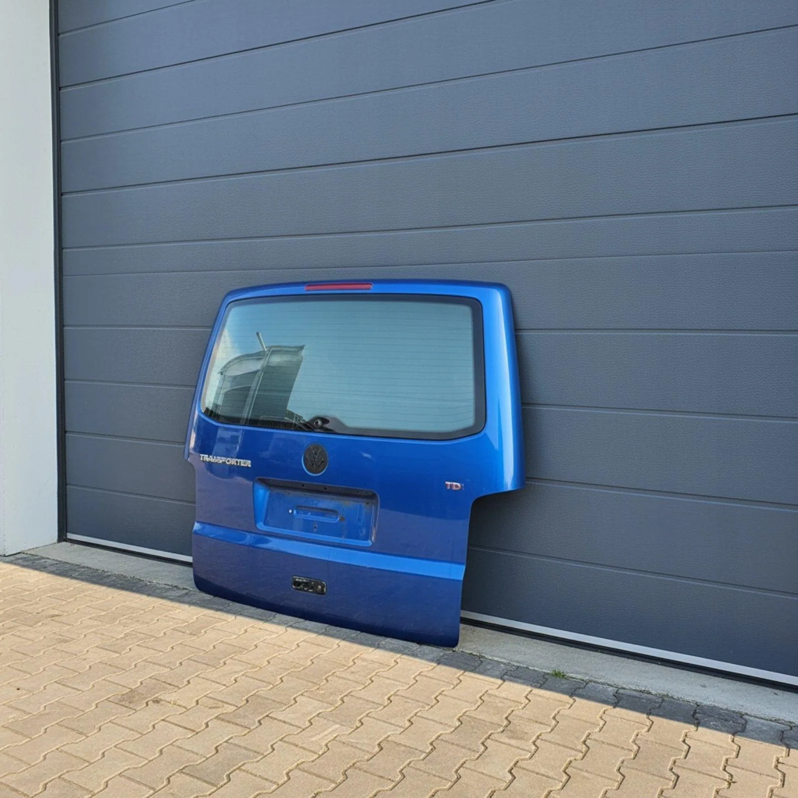 VW T5 Heckklappe Hinten Blau Original Gebraucht, Originalaufnahme 2 für T5