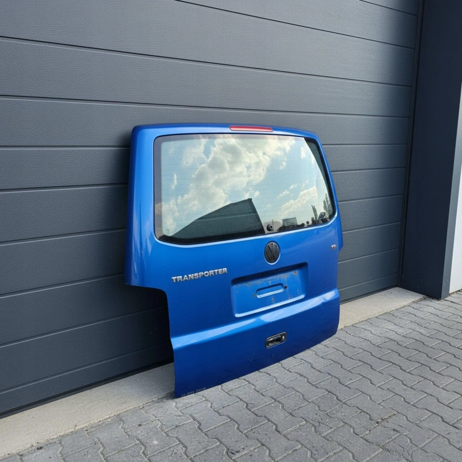 VW T5 Heckklappe Hinten Blau Original Gebraucht, Originalaufnahme 3 für T5