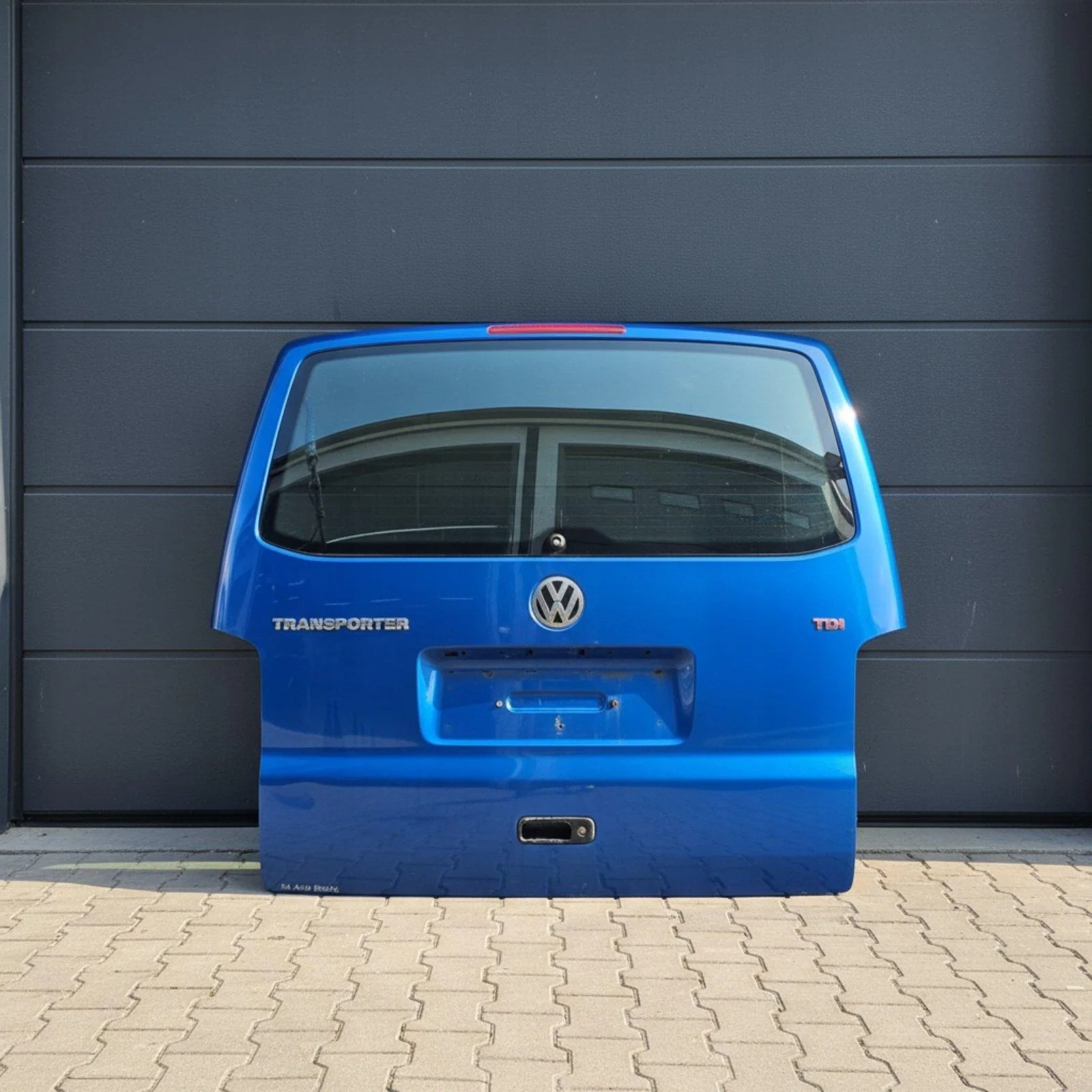 VW T5 Heckklappe Hinten Blau Original Gebraucht, Originalaufnahme 4 für T5