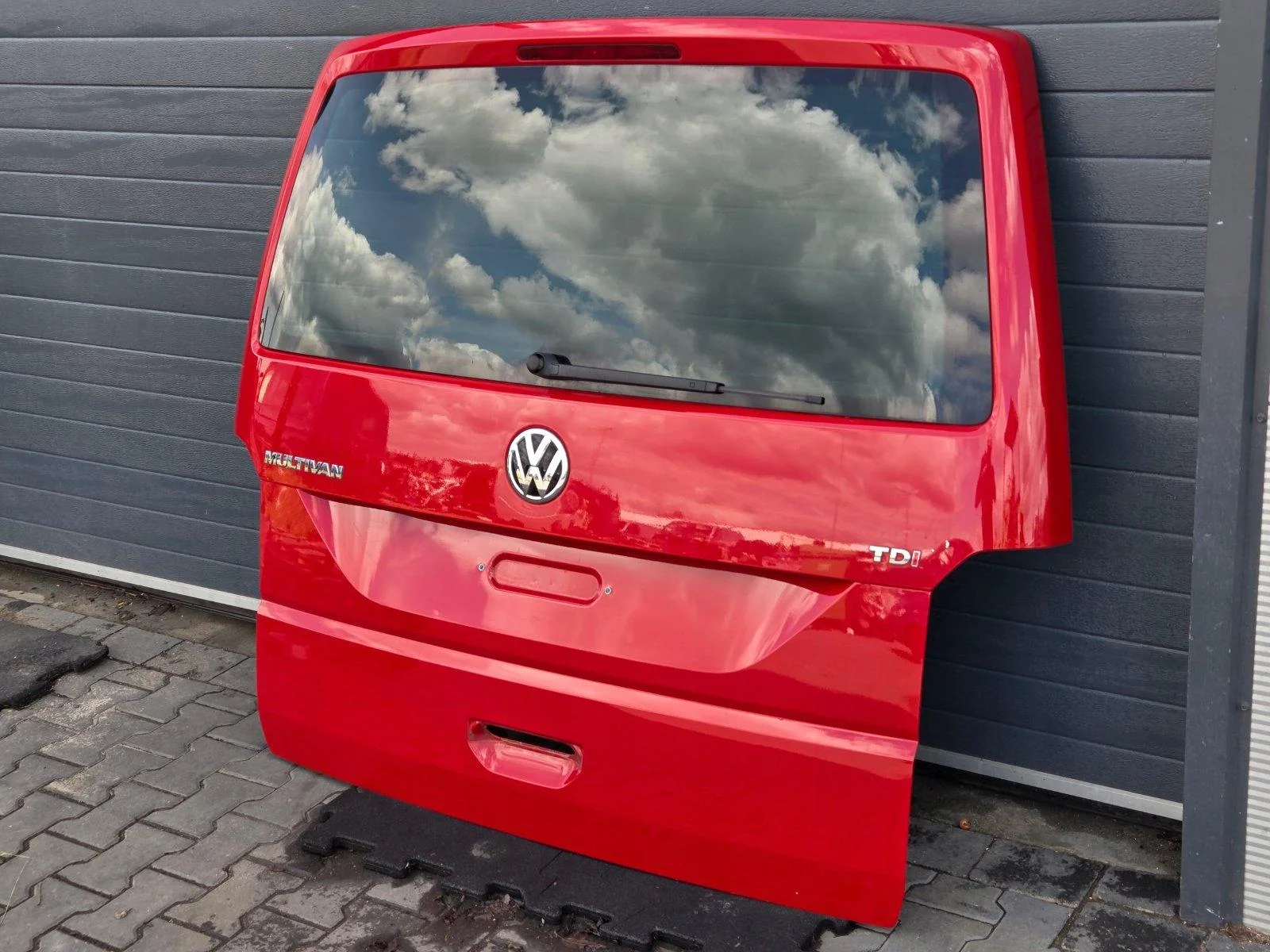 VW T5 T5.2 T6 T6.1 Heckklappe Original Farbe LH3T Kirschrot, Originalaufnahme 3 für T6.1, T5.2