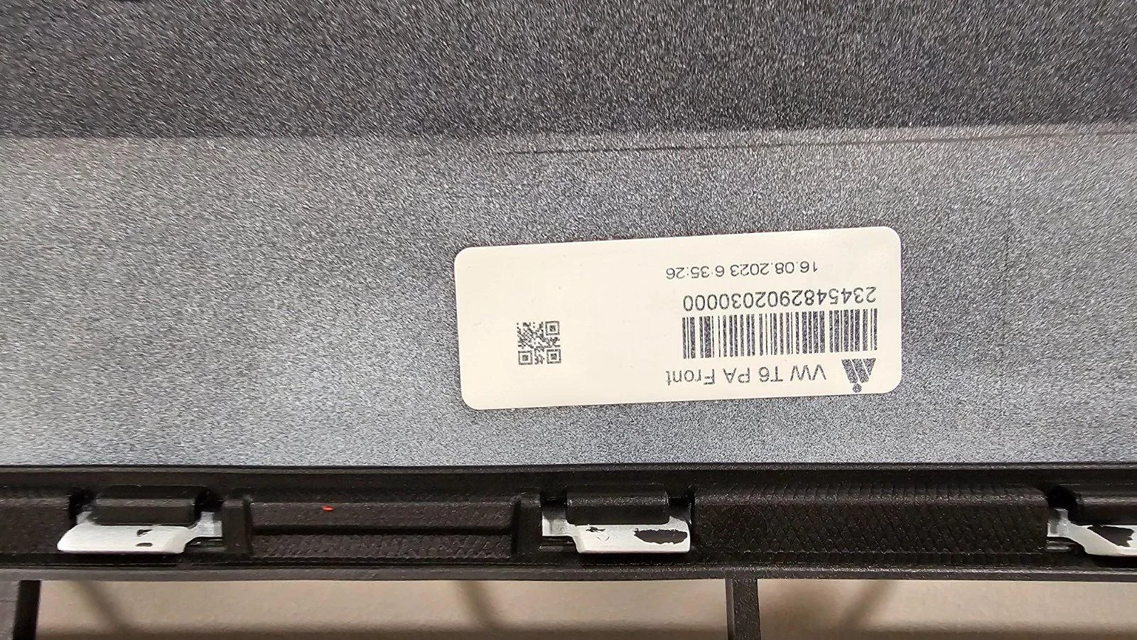 VW T6.1 Frontstoßstange Set Weiß mit Piano Schwarz Grill Original, Originalaufnahme 3 für T6.1