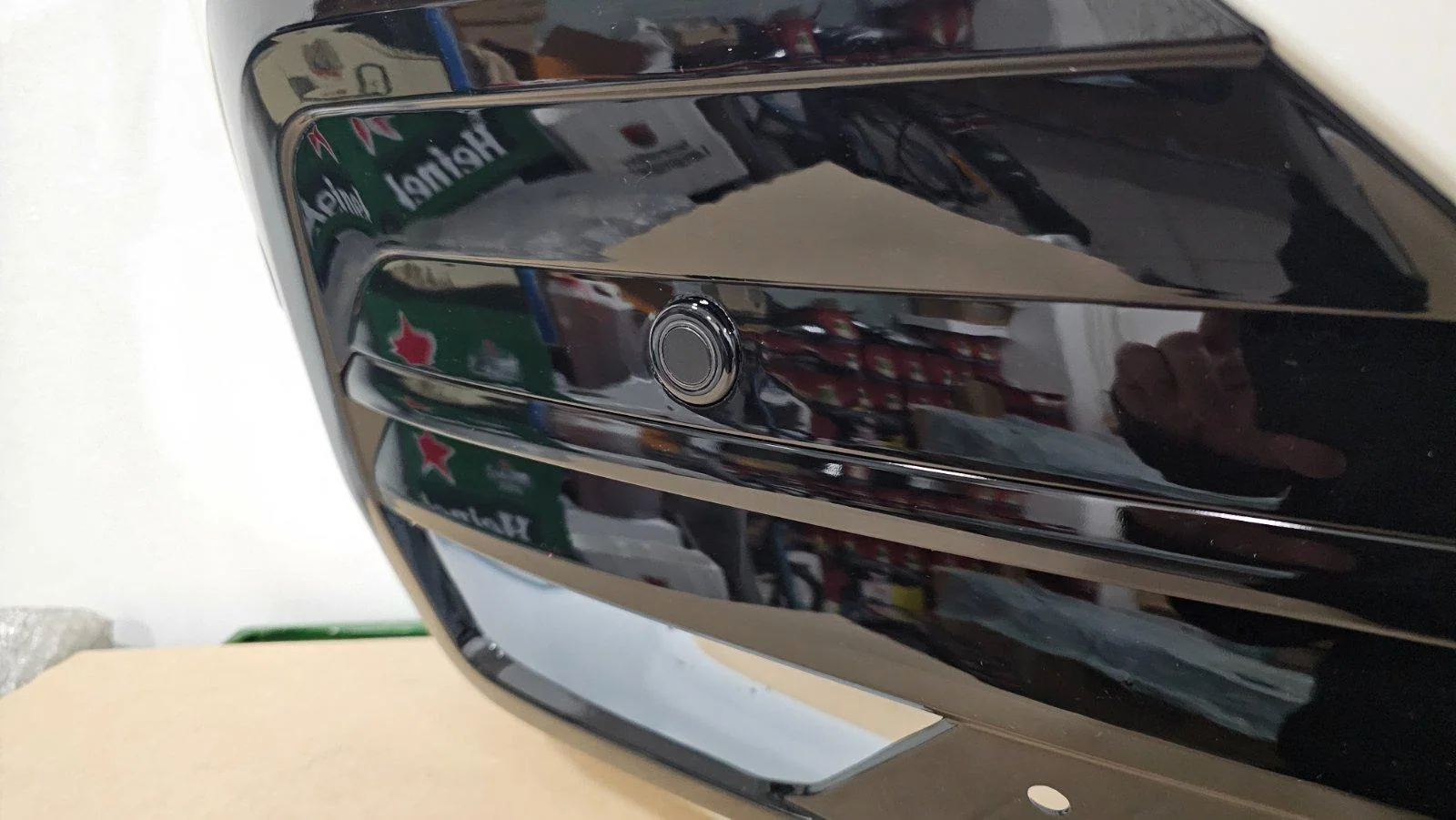 VW T6.1 Frontstoßstange Set Weiß mit Piano Schwarz Grill Original, Originalaufnahme 6 für T6.1
