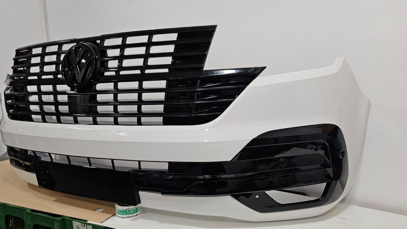 VW T6.1 Frontstoßstange Set weiß piano schwarz