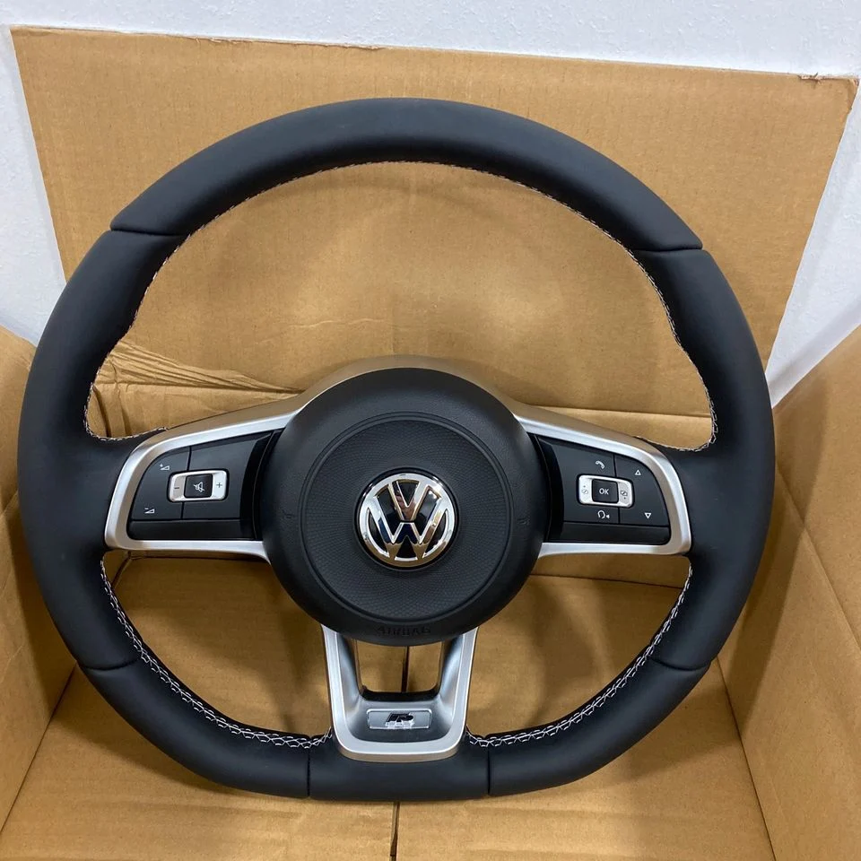 VW R-Line Lenkrad komplett, neu, ohne Schaltwippen – Originalaufnahme