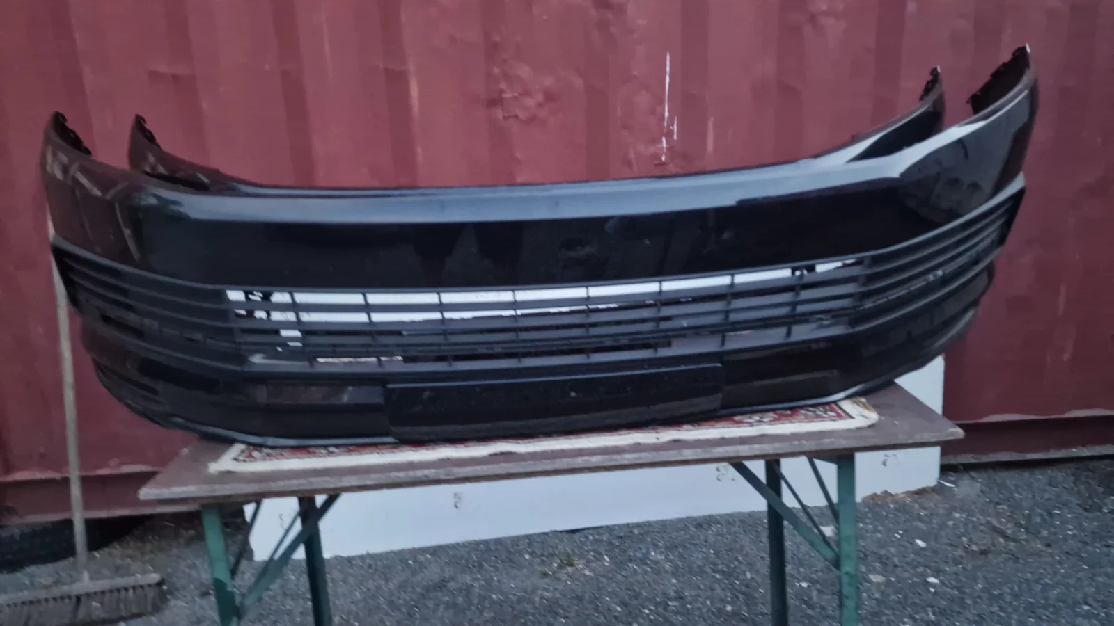VW-BUS T6 Multivan Stoßstange Stoßfänger BUMPER mit giter LC9X Neue Original Unbenutzt Lagerspur