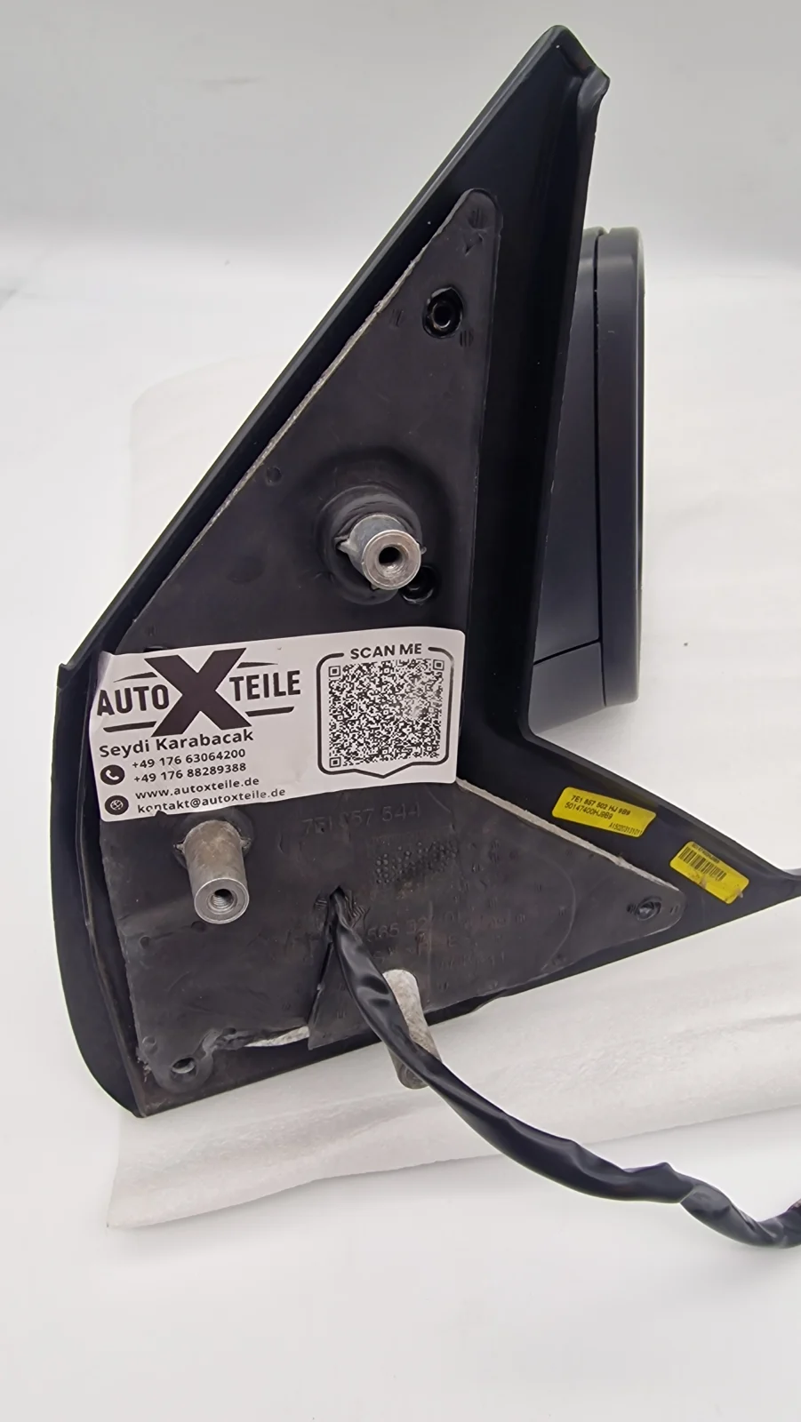 Original VW T5.2 Außenspiegel rechts elektrisch klappbar beheizbar 7-Pin gebraucht – Originalaufnahme 5 für VW Transporter T5.2